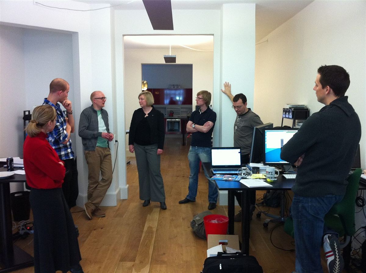 A small research team at work